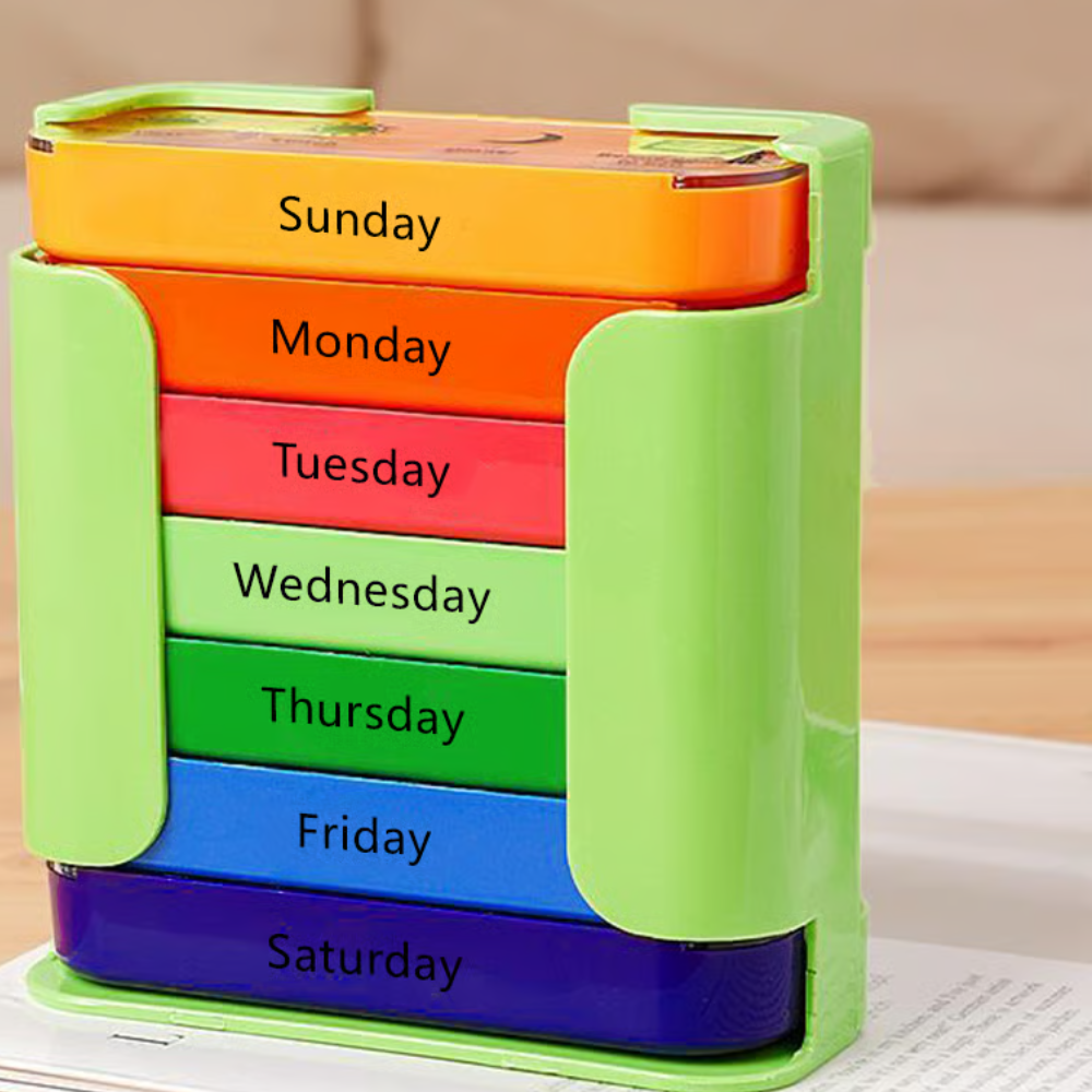 💊 Stay on Track - ✨7-Day Medication Organizer - For Effortless Health Management! 📅