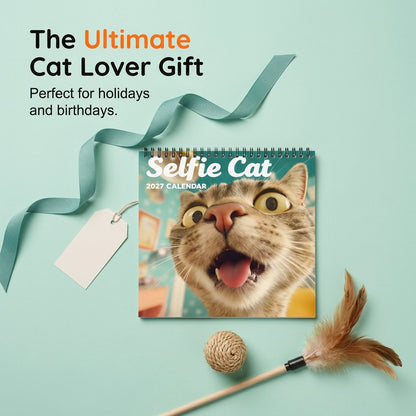 2027 Funny Cat Selfie Wall Calendar – 12 Months of Cute & Hilarious Cat Selfies