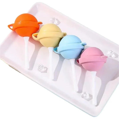 🍭DIY Silicone Lollipop Popsicle Mold – Fun Spherical Ice Pop Maker for Homemade Frozen Treats