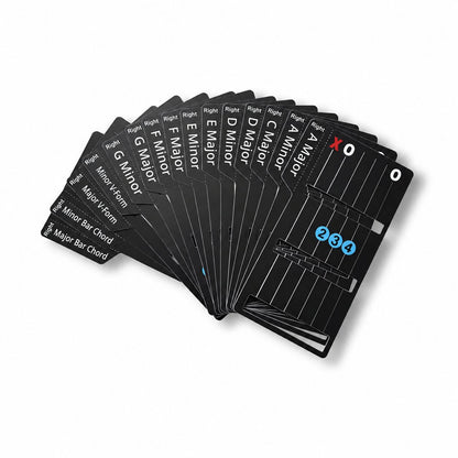 Guitar Chord Cards for Beginners (15 cards)