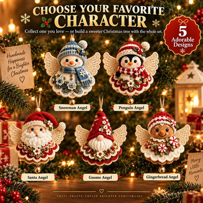 🎄 Diy Crochet Christmas Angel Ornament Kit – Make, Hang & Treasure✨