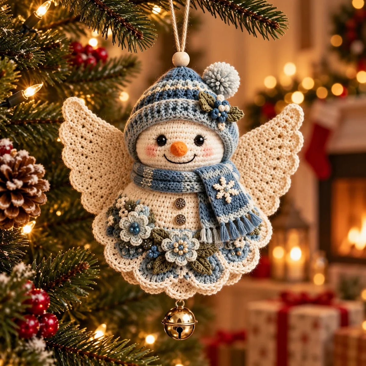 🎄 Diy Crochet Christmas Angel Ornament Kit – Make, Hang & Treasure✨