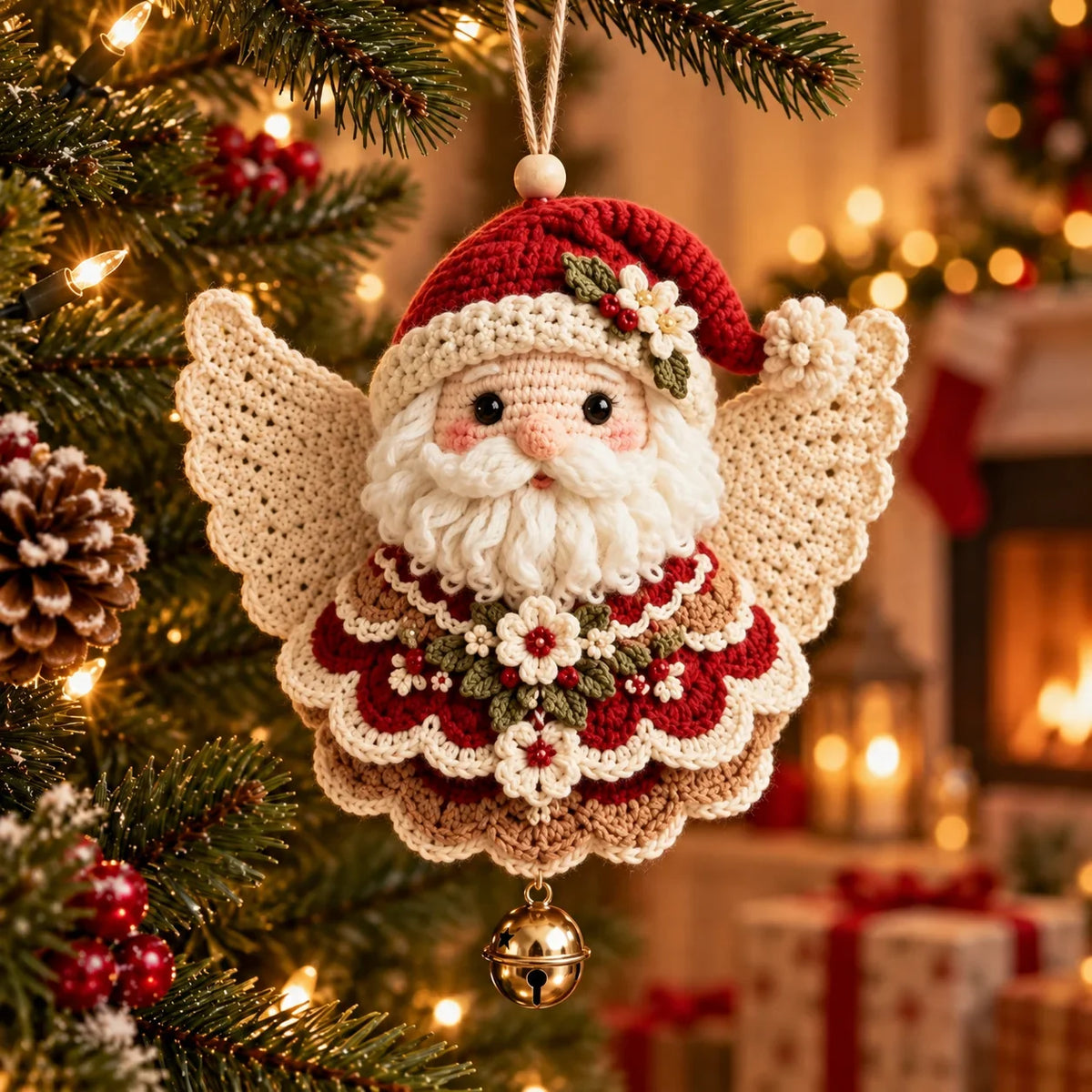 🎄 Diy Crochet Christmas Angel Ornament Kit – Make, Hang & Treasure✨