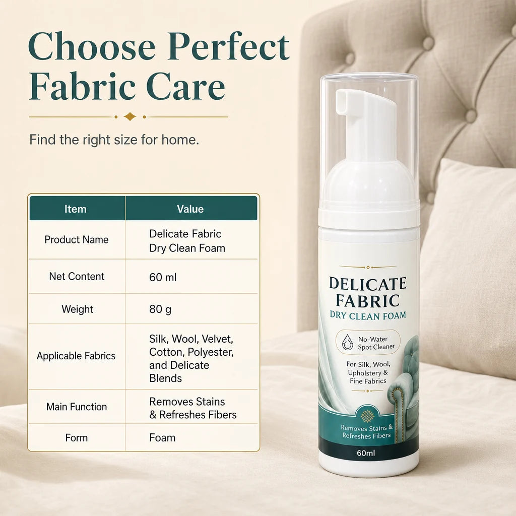 Waterless Fabric Cleaning Foam 60ml and Towel Set