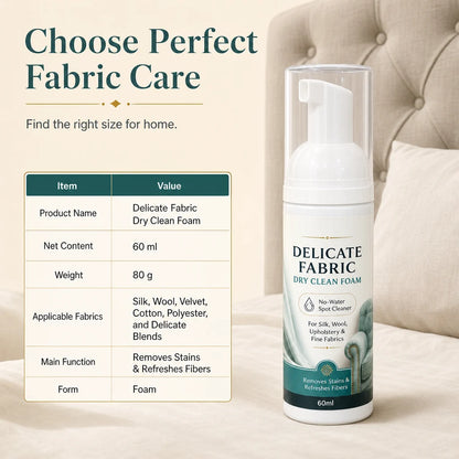 Waterless Fabric Cleaning Foam 60ml and Towel Set