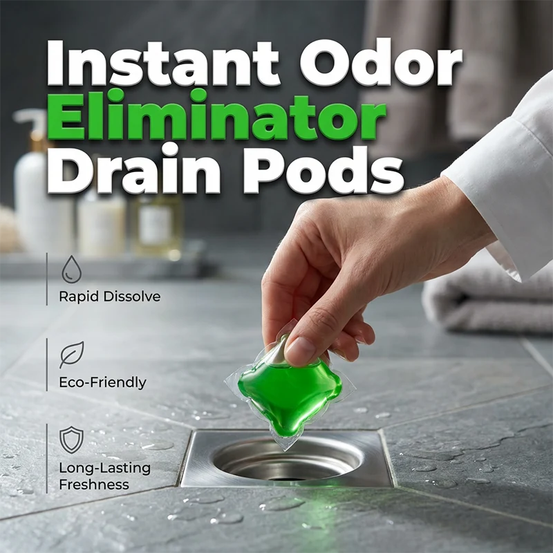 🥳HOT SALE💞50K+ SOLD!🏠Drain Deodorizer Pods – Instant fresh scent, no harsh chemicals.
