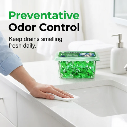 🥳HOT SALE💞50K+ SOLD!🏠Drain Deodorizer Pods – Instant fresh scent, no harsh chemicals.