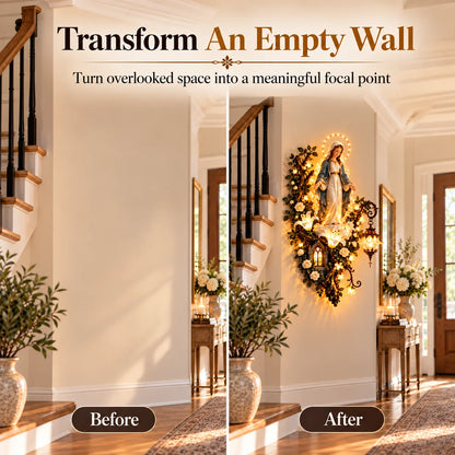 ✝️Illuminated Floral Wall Decor