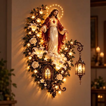 ✝️Illuminated Floral Wall Decor
