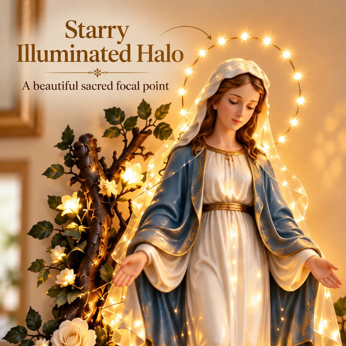✝️Illuminated Floral Wall Decor