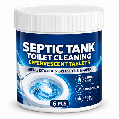 Septic Tank Safe Toilet Cleaning Effervescent Tablets