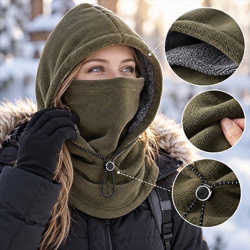 LAST DAY 49% OFF--Fleece Double Layer Integrated Hat(BUY 3 GET 1 FREE)