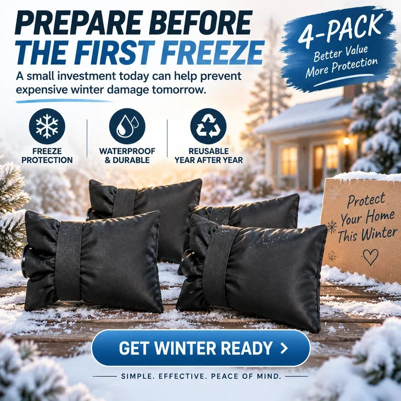 ❄️ Outdoor Faucet Cover | Winter Freeze Protection Insulated Spigot Protector