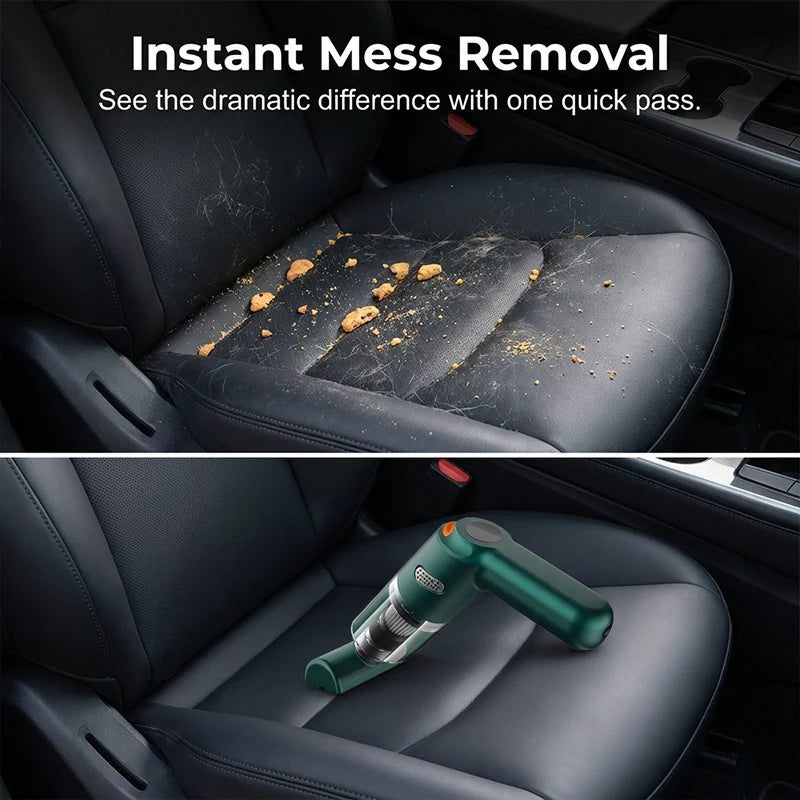 🚗💨 Cordless Car Vacuum – Powerful 5000 Pa Suction Without the Hassle!