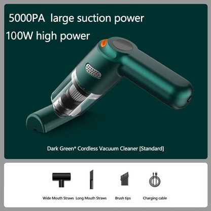 🚗💨 Cordless Car Vacuum – Powerful 5000 Pa Suction Without the Hassle!