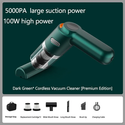 🚗💨 Cordless Car Vacuum – Powerful 5000 Pa Suction Without the Hassle!
