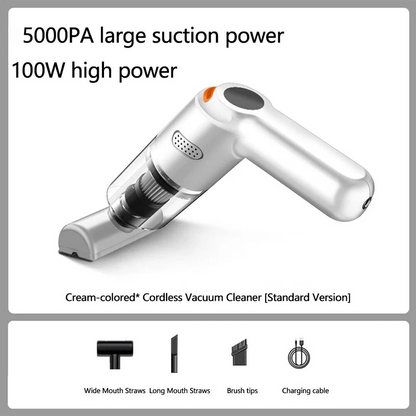 🚗💨 Cordless Car Vacuum – Powerful 5000 Pa Suction Without the Hassle!
