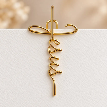 ✝Faith-Inspired Gold Paper Clips — Meaningful Christian Bookmarks