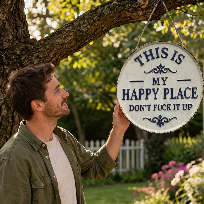 🏠“This Is My Happy Place” Door Sign