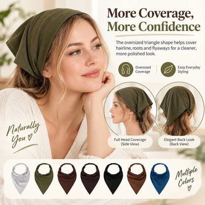 Elastic Triangle Hair Scarf for Women