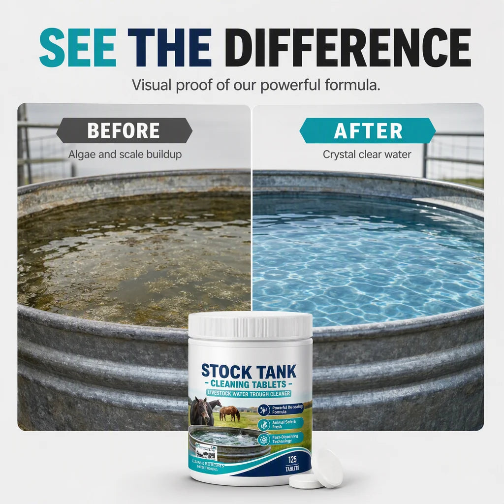Fast-Dissolving Livestock Water Tank Cleaning Tablets