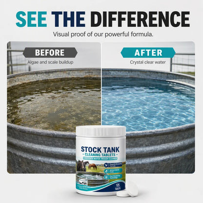 Fast-Dissolving Livestock Water Tank Cleaning Tablets