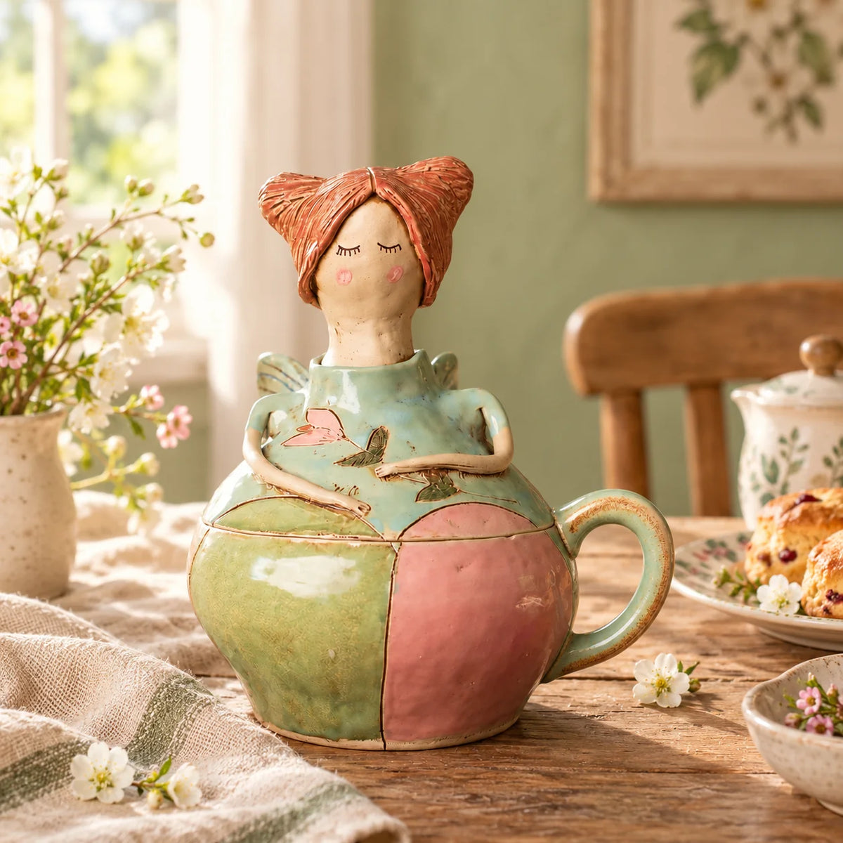 💖 Handmade Fairies Storage Jar/mug