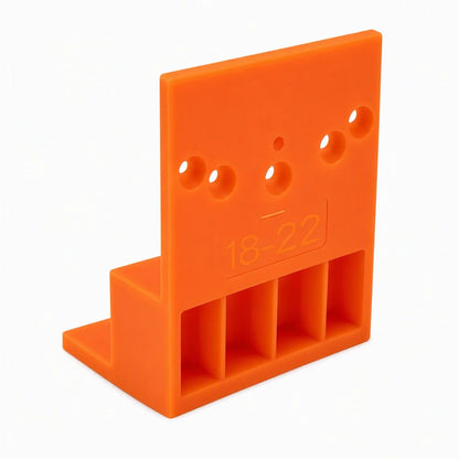 Wardrobe Cabinet Side Filler Panel Installation Locator and Stepped Positioning Plate for Precise Hole Alignment