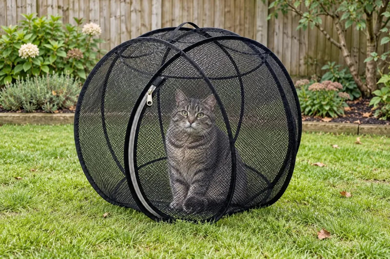 🐱 Freshair Cat Haven™ – Pop-up Mesh Playpen🌿