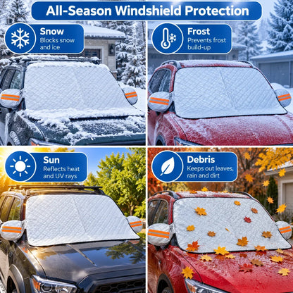 🚗 All-Season Magnetic Windshield Cover – Snow, Ice & Frost Protection