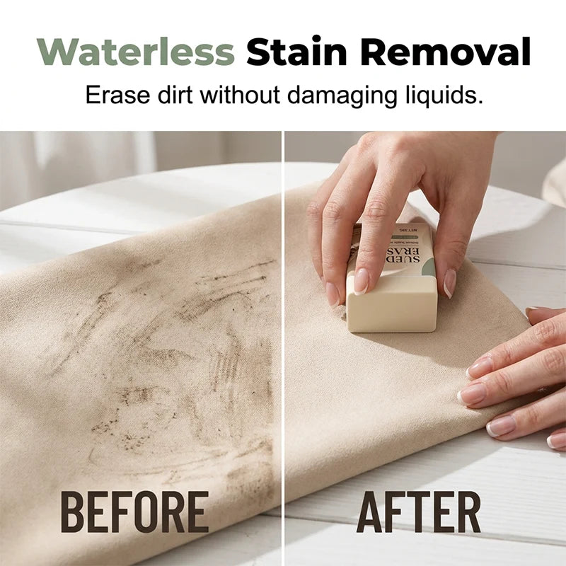 👟✨Suede Eraser Cleaner – waterless, removes scuffs & dirt from suede, nubuck, shoes & bags. Quick & easy! 🧽✅