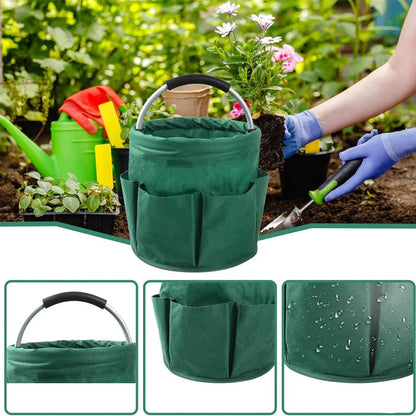 🌳 Foldable Storage Basket with Pockets – Premium fabric, easy collapse design, 28x28cm – organise garden tools, snacks & essentials. 🌟