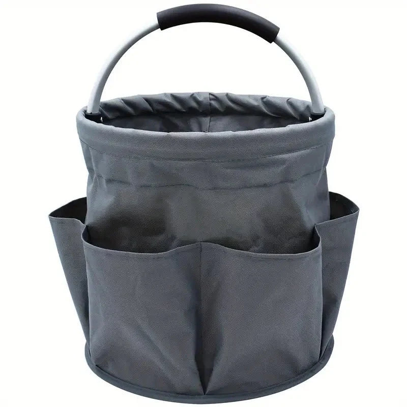🌳 Foldable Storage Basket with Pockets – Premium fabric, easy collapse design, 28x28cm – organise garden tools, snacks & essentials. 🌟