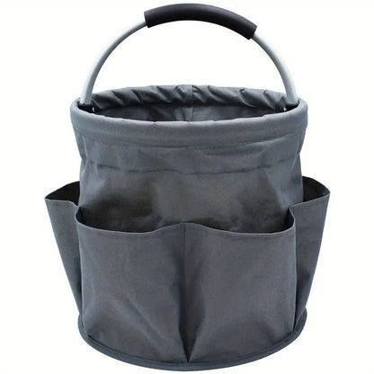 🌳 Foldable Storage Basket with Pockets – Premium fabric, easy collapse design, 28x28cm – organise garden tools, snacks & essentials. 🌟