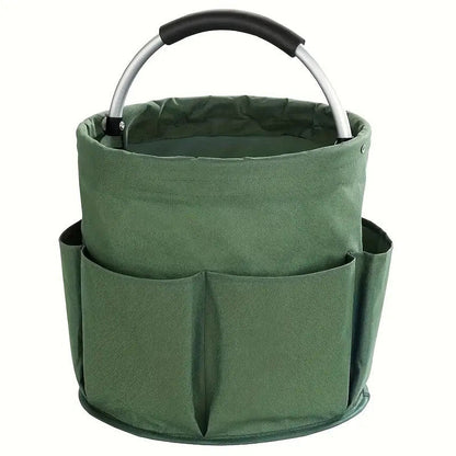 🌳 Foldable Storage Basket with Pockets – Premium fabric, easy collapse design, 28x28cm – organise garden tools, snacks & essentials. 🌟