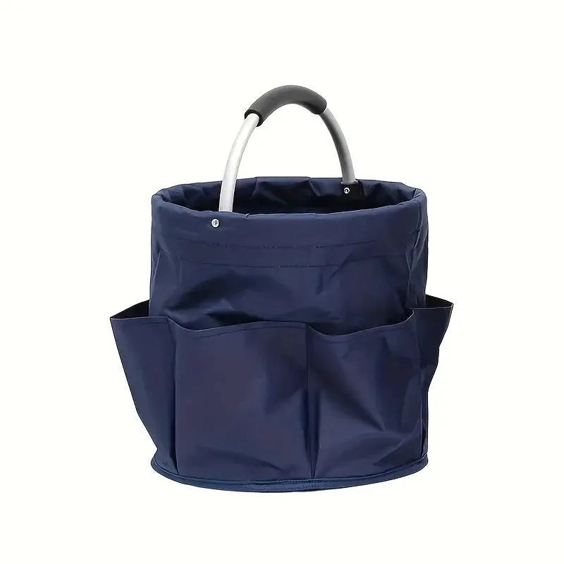 🌳 Foldable Storage Basket with Pockets – Premium fabric, easy collapse design, 28x28cm – organise garden tools, snacks & essentials. 🌟