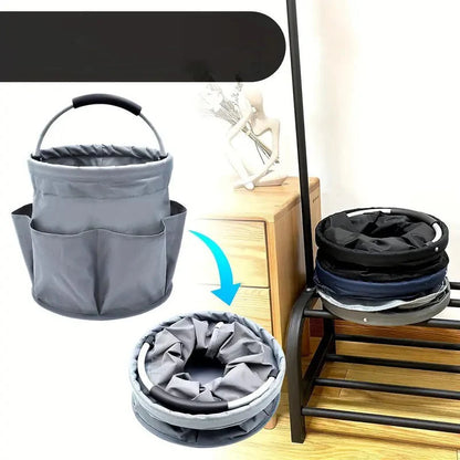 🌳 Foldable Storage Basket with Pockets – Premium fabric, easy collapse design, 28x28cm – organise garden tools, snacks & essentials. 🌟
