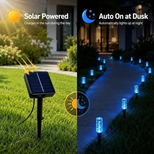 ✨Solar Pathway Lights Outdoor Crystal Bubble