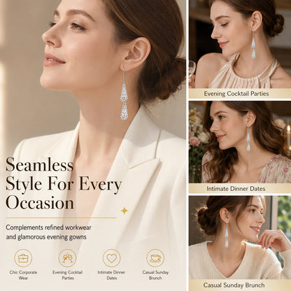 Women's Gold Plated Elegant Drop Earrings👂❣️