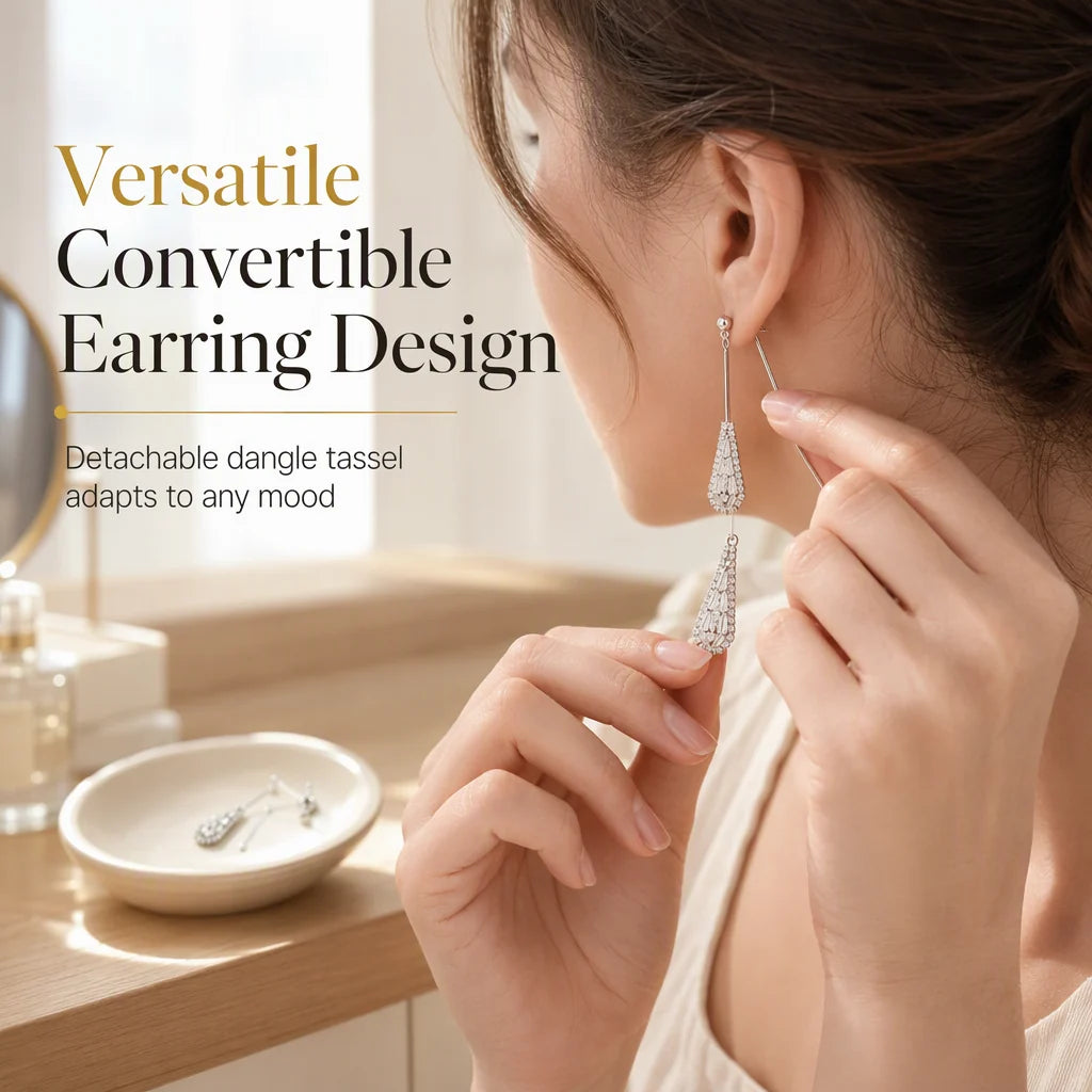 Women's Gold Plated Elegant Drop Earrings👂❣️