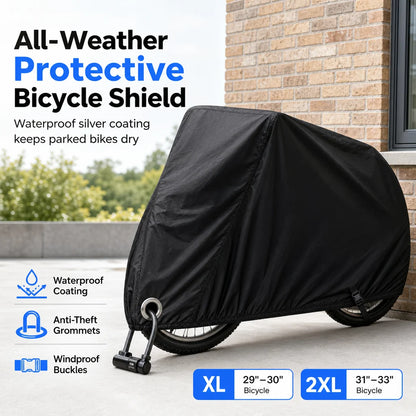 ⏰waterproof And Dustproof 190t Bicycle Cover For Outdoor Bike Protection🚴