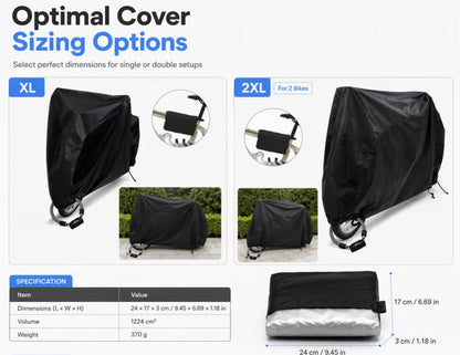 ⏰waterproof And Dustproof 190t Bicycle Cover For Outdoor Bike Protection🚴