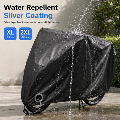 ⏰waterproof And Dustproof 190t Bicycle Cover For Outdoor Bike Protection🚴