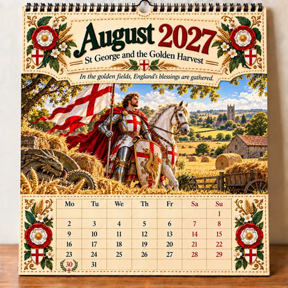 🗡️🐉 - 2027 England St George “faith, Courage & Protection” Wall Calendar