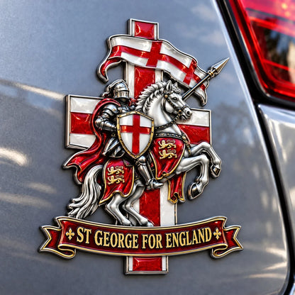 🛡️ “st George For England” Protection & Blessing Commemorative Metal Car Emblem🛡️
