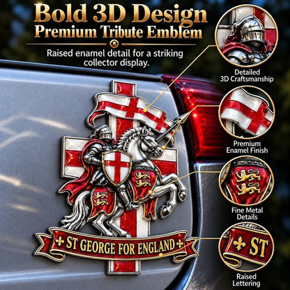 “st George For England” Protection & Blessing Commemorative Metal Car Emblem