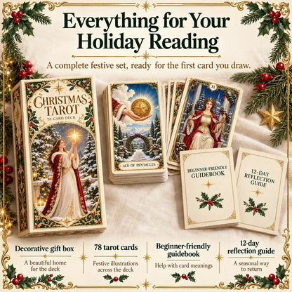 🔮 Yuletide Tarot Deck | 78 Festive Cards & A Guided 12-Day Holiday Ritual