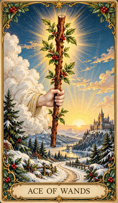 🔮 Yuletide Tarot Deck | 78 Festive Cards & A Guided 12-Day Holiday Ritual