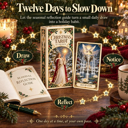 🔮 Yuletide Tarot Deck | 78 Festive Cards & A Guided 12-Day Holiday Ritual