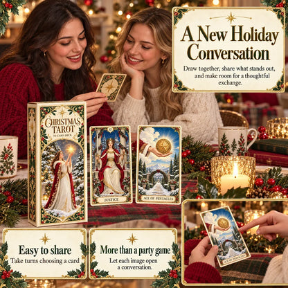 🔮 Yuletide Tarot Deck | 78 Festive Cards & A Guided 12-Day Holiday Ritual
